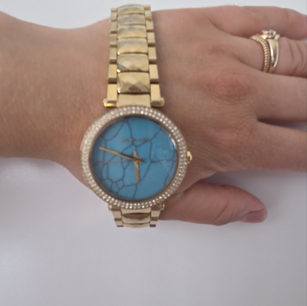 MICHAEL Michael Kors Gold and Blue Women's Watch - Picture 6 of 6